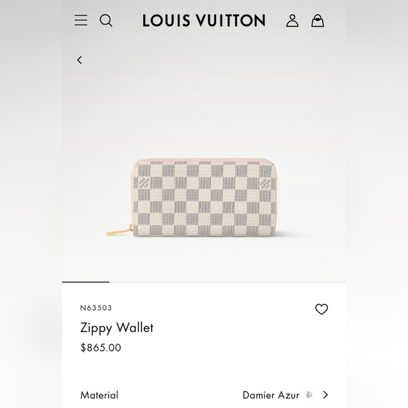 ❌SOLD❌ 🤍Louis Vuitton Damier Azur Zippy🤍 - Picture 14 of 14